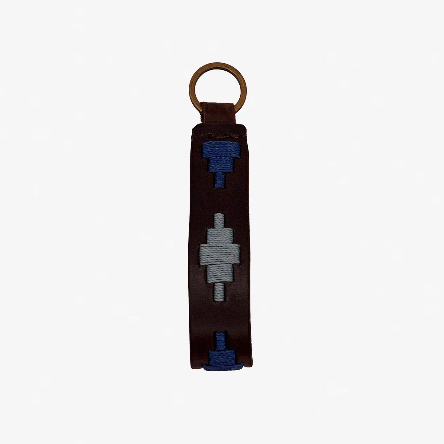Argentinian Style Keyring - Royal Blue & Baby Blue