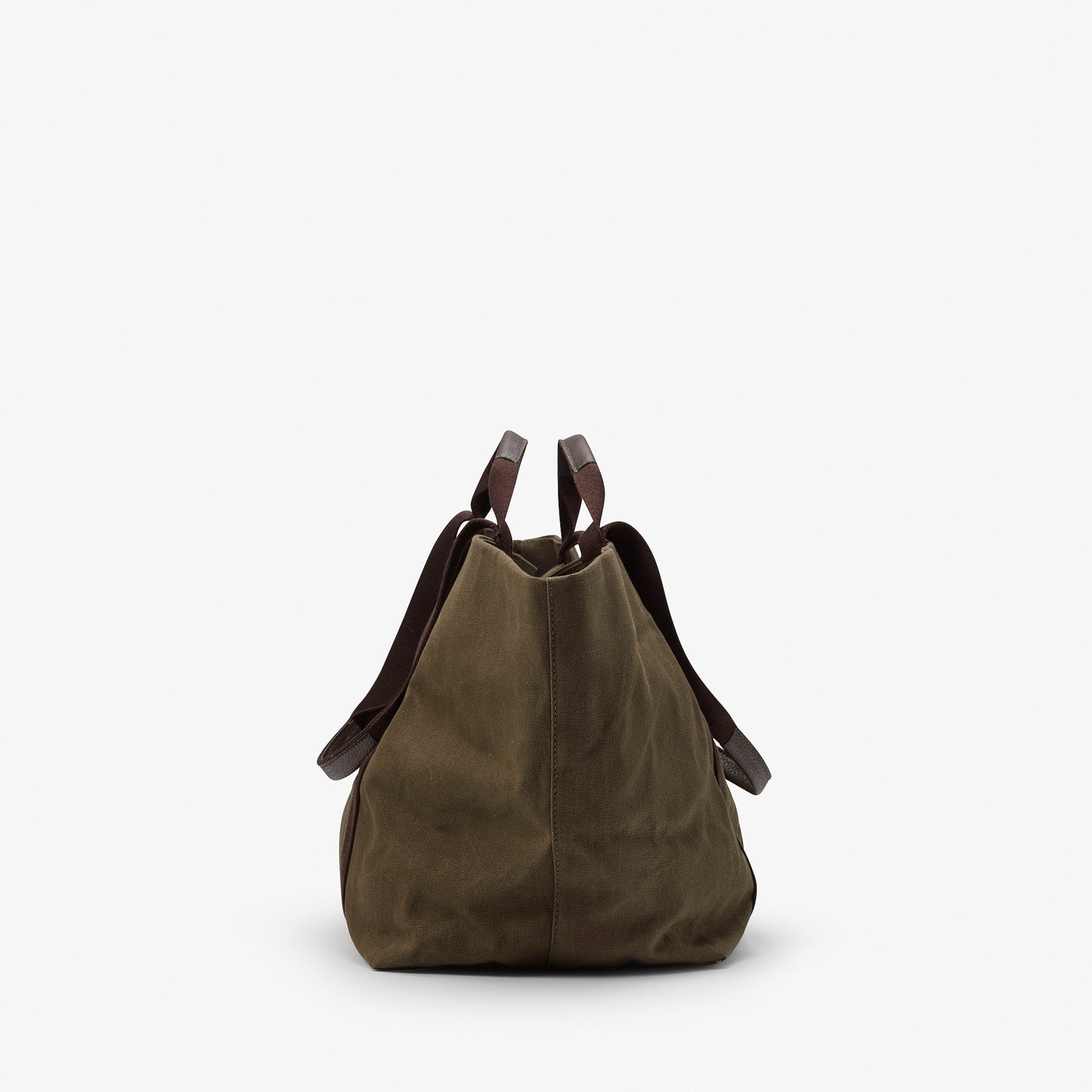 Hay Bag Medium Waxed Cotton Canvas - Forest Green
