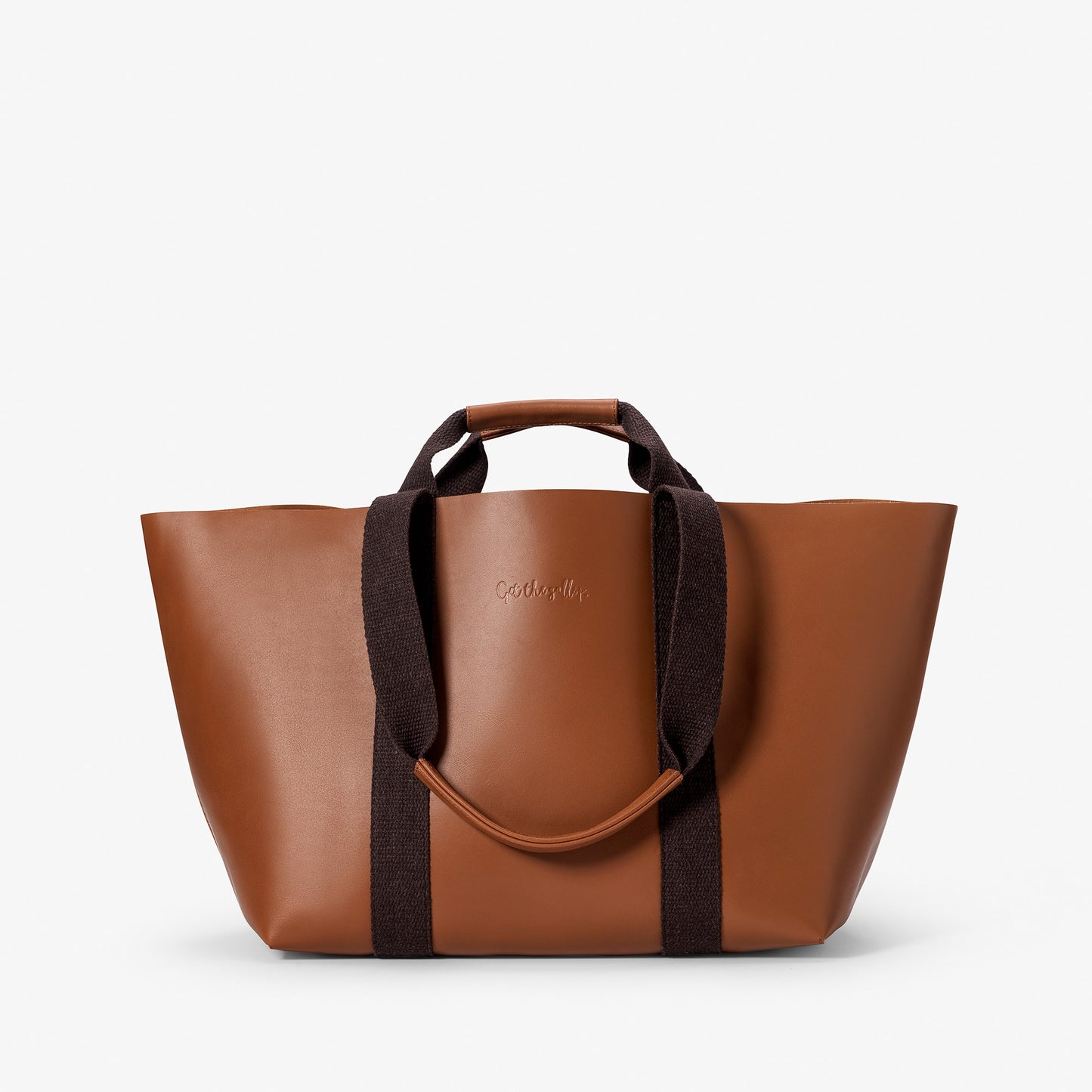 Hay Bag Medium in Leather - Brown