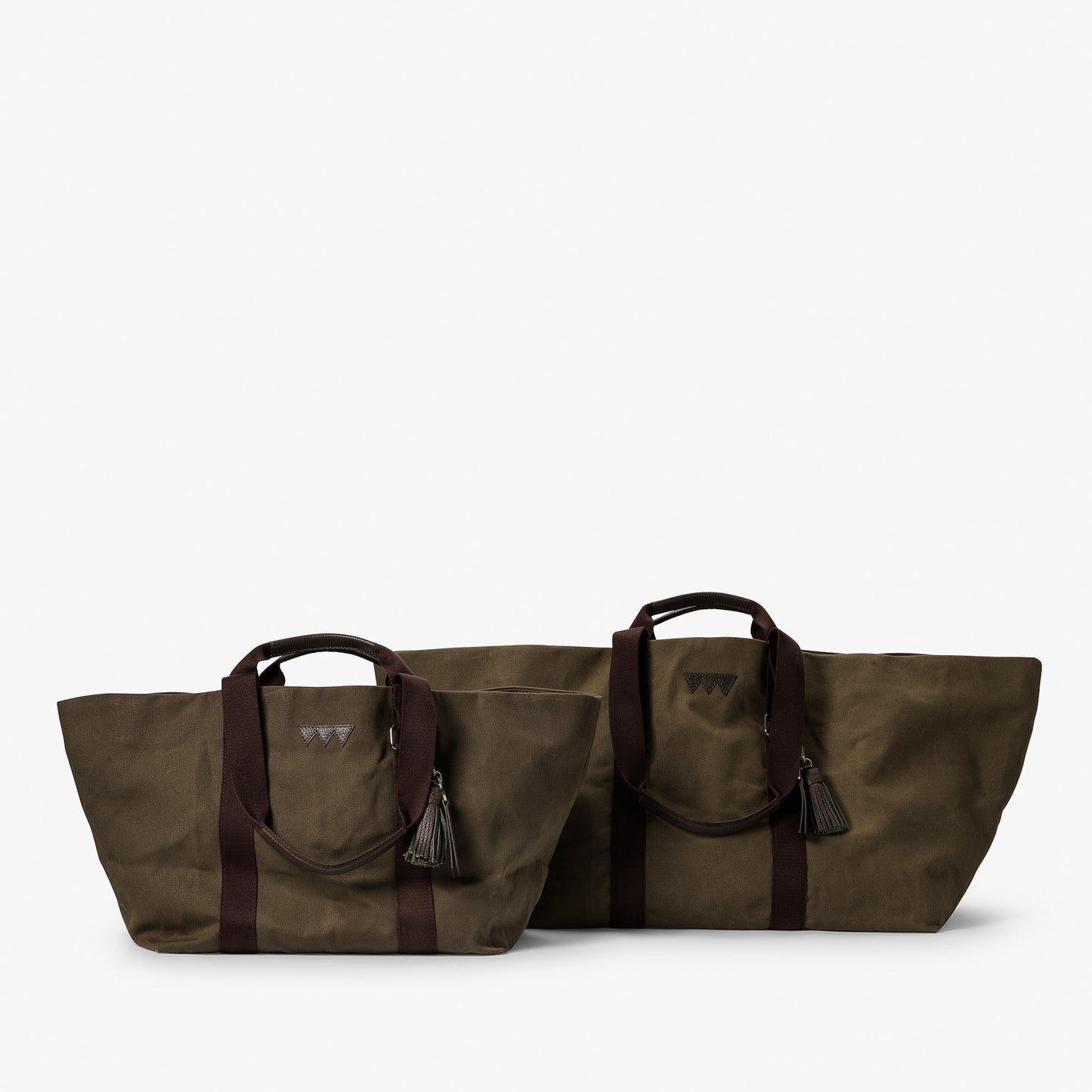 Hay Bag Medium Waxed Cotton Canvas - Forest Green